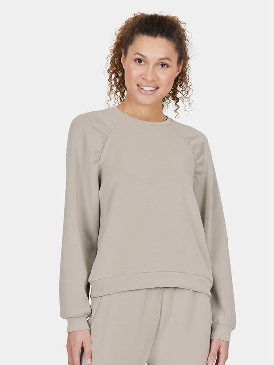 Athlecia Džemperis Jillnana W Balloon Sleeve Sweat EA223322 Pilka Regular Fit