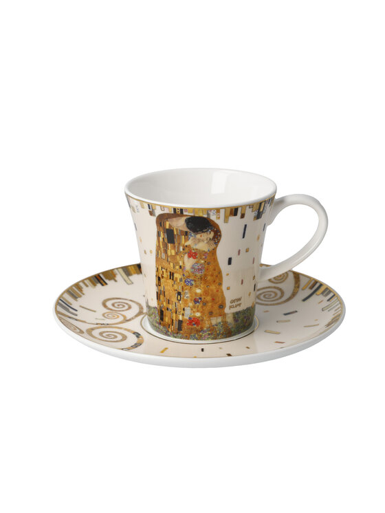 Filiżanka ze spodkiem Goebel, G.Klimt - Pocałunek