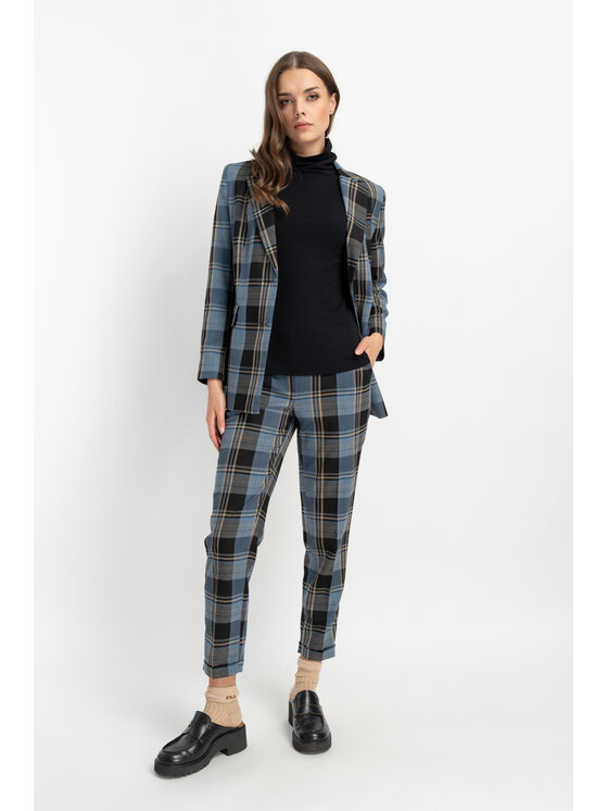 CLICK CLICK Παντελόνι υφασμάτινο 30-313 Μπλε Jazzy Fit