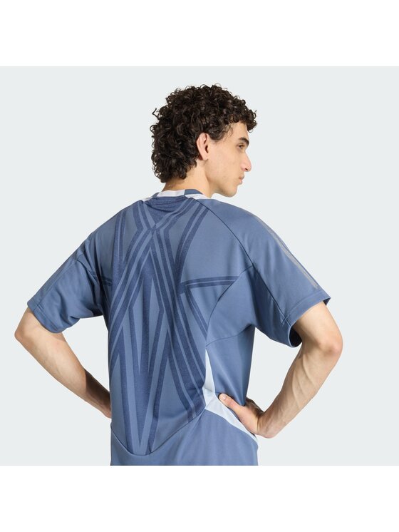 adidas adidas T-Shirt 159222 Błękitny Slim Fit