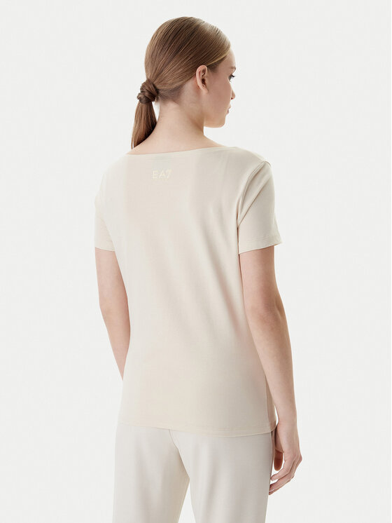 EA7 Emporio Armani EA7 Emporio Armani T-Shirt 7W000978 AF10373 U1088 Beżowy Regular Fit
