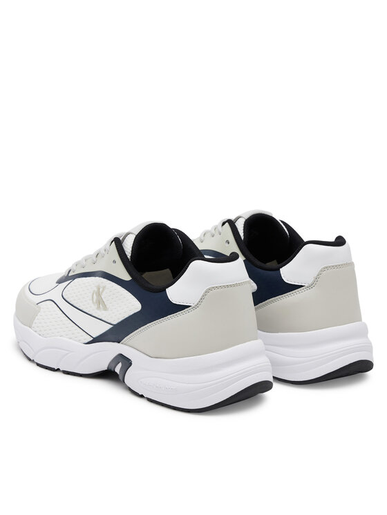 Calvin Klein Jeans Calvin Klein Jeans Laisvalaikio batai Retro Tennis Low Knit Mix YM0YM01310 Balta