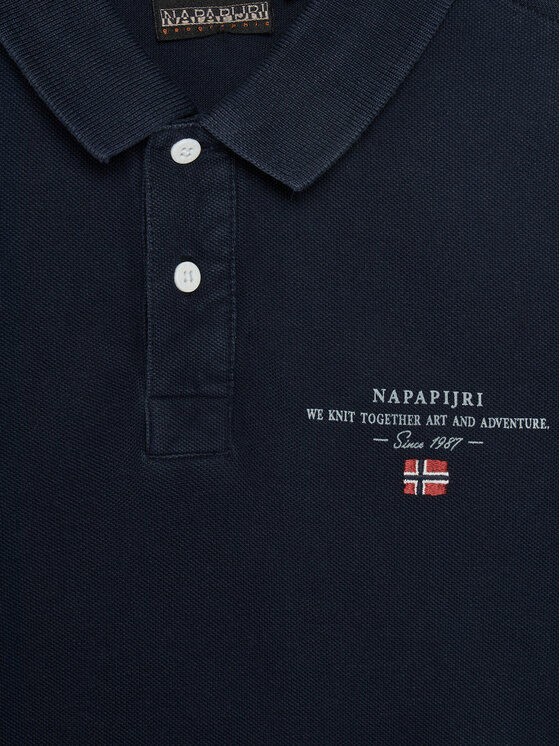 Napapijri Napapijri Polo Elbas 5 NP0A4G4N1761 M Tamnoplava Regular Fit