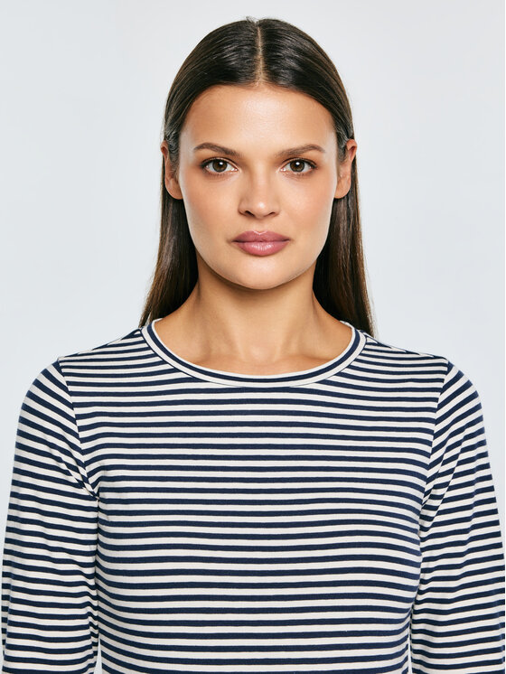 BIG STAR BIG STAR Longsleeve VENSA Granatowy Basic Fit