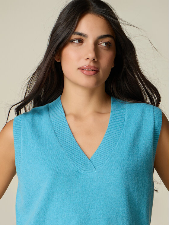 Oltre Oltre Maglione M325J005579N004 Turchese Regular Fit