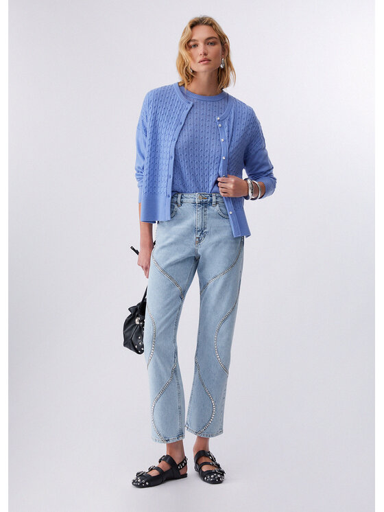 Liu Jo Liu Jo Cardigan WA6472MA88R44121 Azzurro chiaro Regular Fit