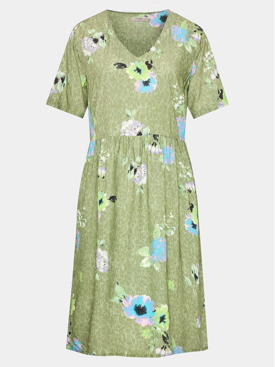 Cream Cream Vestito da giorno Rosina 10611491 Verde Regular Fit