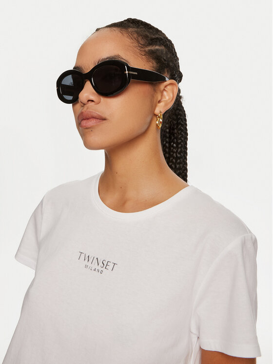 TWINSET TWINSET Футболка 242TP2321 Білий Relaxed Fit
