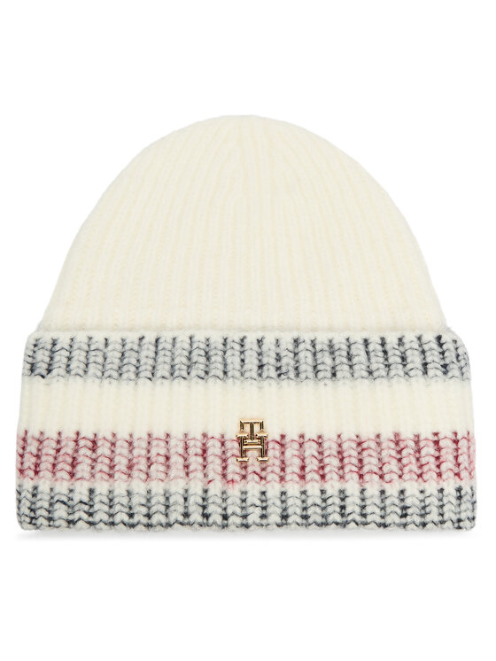 Tommy Hilfiger Tommy Hilfiger Шапка Th Varsity Ski AW0AW16636 Екрю