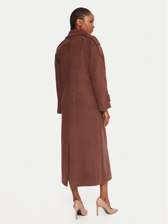 Rinascimento Rinascimento Демісезонний плащ CFC0125809003 Коричневий Regular Fit