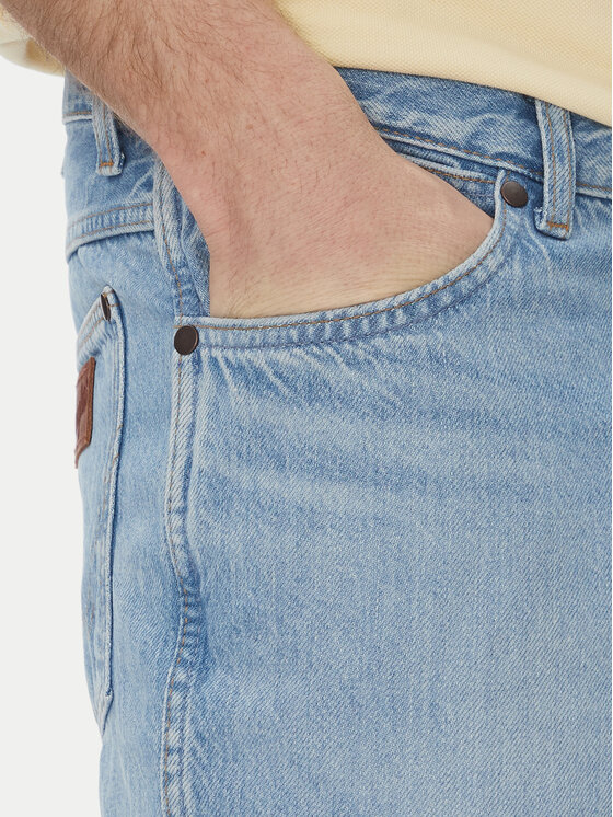 Wrangler Wrangler Džínsy River 112362465 Modrá Tapered Fit