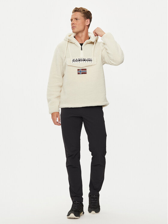 Napapijri Napapijri Fliso džemperis T-Burgee NP0A4I5D Smėlio Regular Fit