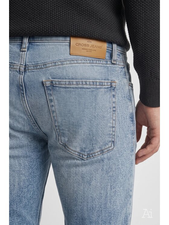 Cross Jeans Cross Jeans Jeansy F 194-749 Niebieski Straight Leg