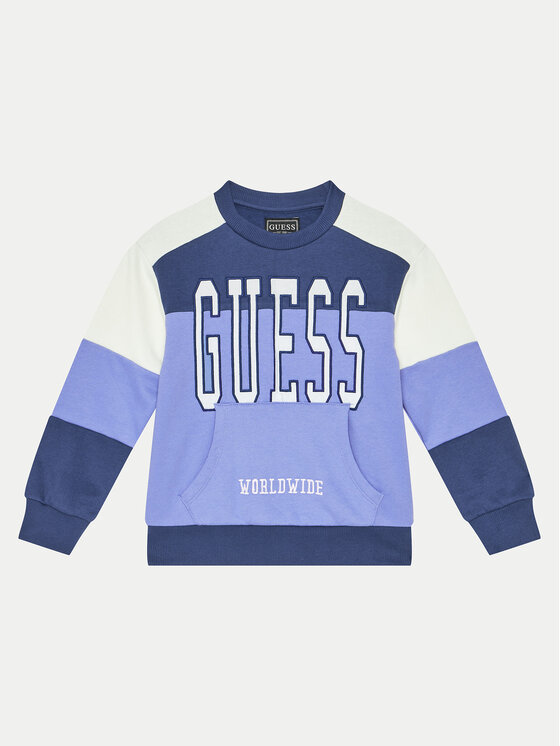 Guess Guess Felpa N4BQ10 KAX73 Blu Regular Fit