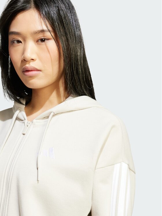 adidas adidas Bluza French Terry Beżowy Regular Fit