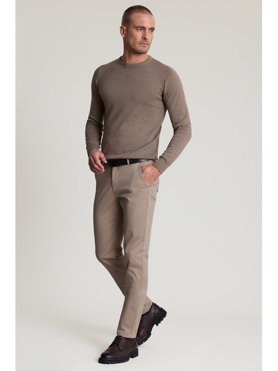 Próchnik Próchnik Chinosy PM3 SP073126000007 Beżowy Regular Fit