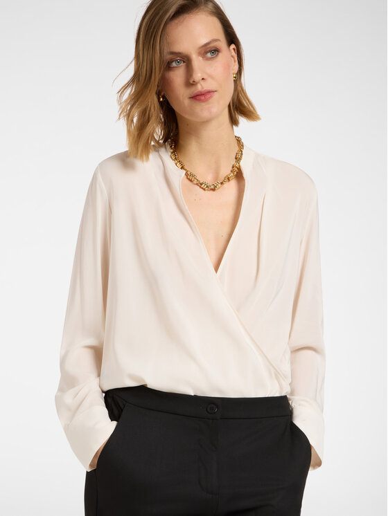 Elena Mirò Elena Mirò Blusa 2135P000173N021 Crema A-Line Fit