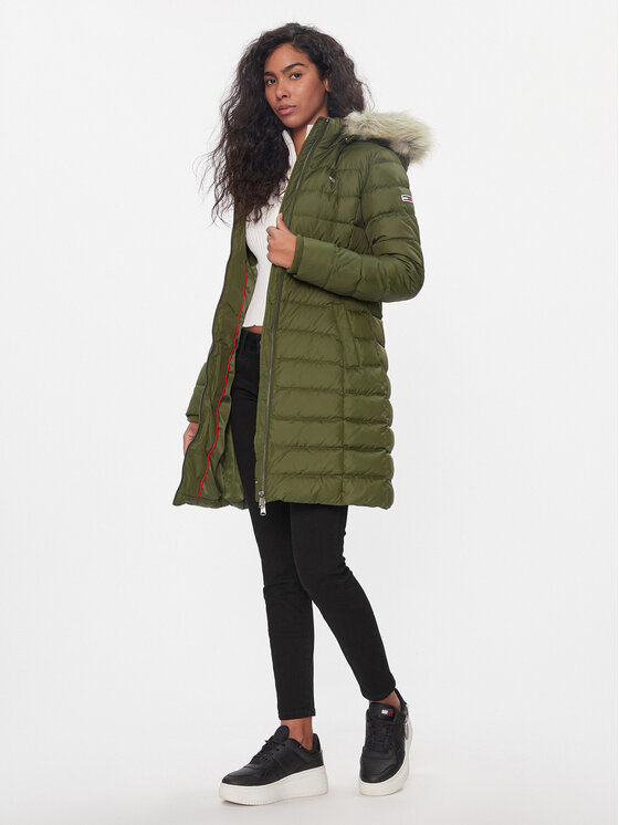 Tommy Jeans Tommy Jeans Giubbotto piumino Essential DW0DW09060 Cachi Slim Fit