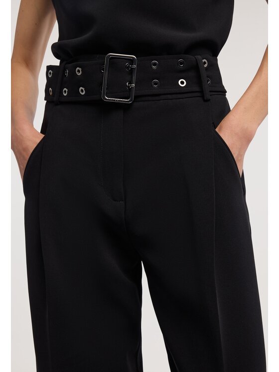 Trussardi Trussardi Spodnie materiałowe P008A002440N033 Czarny Over Fit