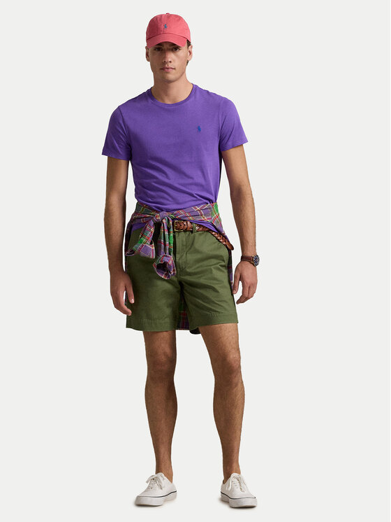 Polo Ralph Lauren Polo Ralph Lauren Bavlnené šortky 710799213001 Zelená Regular Fit