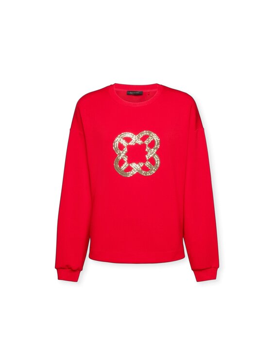 Elena Mirò Elena Mirò Felpa G848Z100427N016 Rosso Boxy Fit