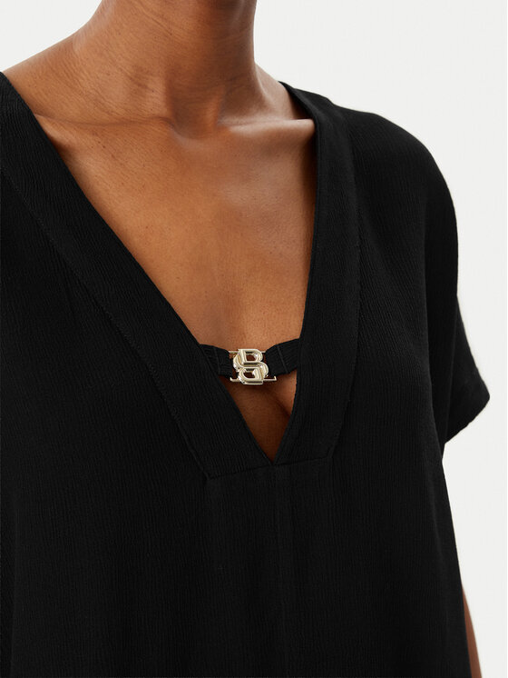BOSS BOSS Blúzka Double B 50557041 Čierna Regular Fit