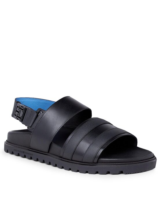 Tommy Hilfiger Tommy Hilfiger Szandál Elevated Th Buckle Lth Sandal FM0FM05007 Fekete