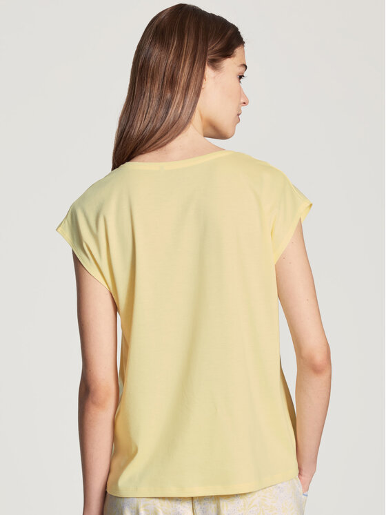 Calida Calida Tričko 14095 Žltá Regular Fit