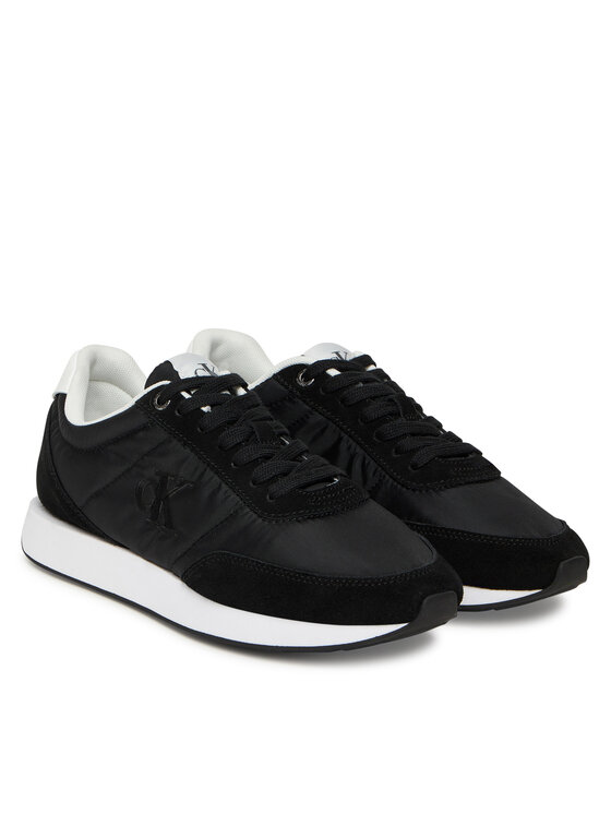 Calvin Klein Calvin Klein Tenisice Retro Runner Lace Up Nylon Mg YW0YW01990 Crna