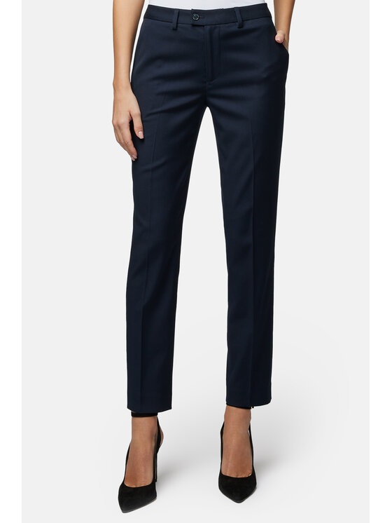 Lancerto Lancerto Spodnie materiałowe SP073123000006 Granatowy Slim Fit