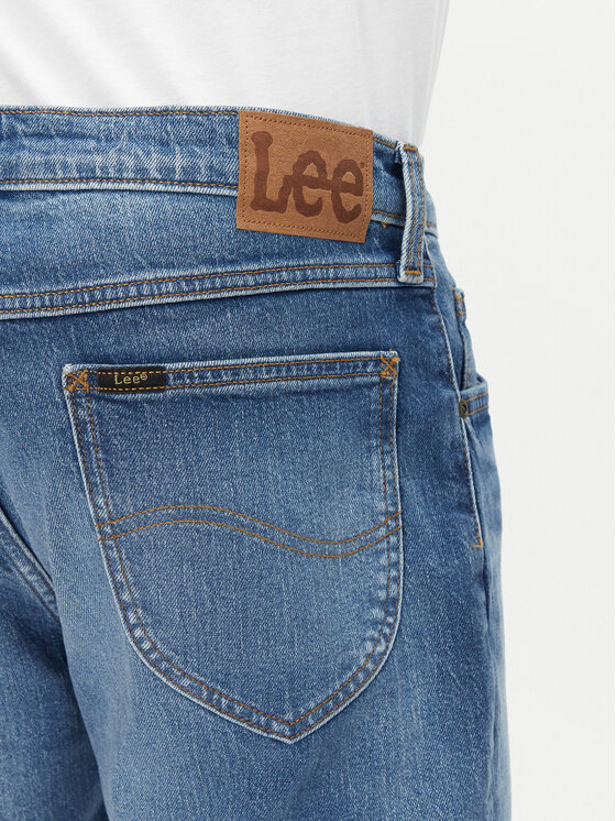 Lee Lee Pantaloni scurți de blugi Rider 112363925 Albastru Slim Fit