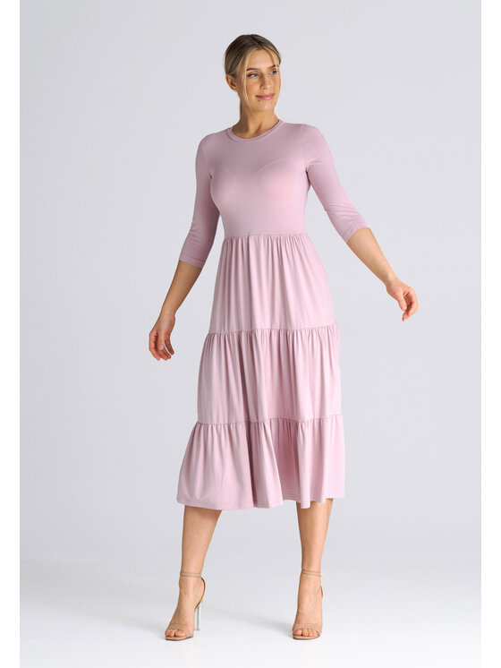 FIGL FIGL Sukienka codzienna SUKIENKA M943 Różowy Regular Fit