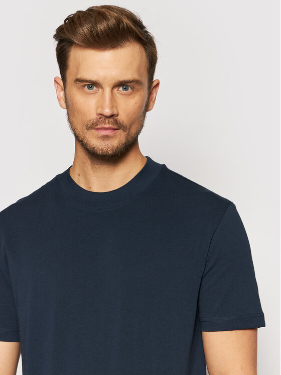 Selected Homme Selected Homme T-Shirt Colman 16077385 Tmavomodrá Relaxed Fit