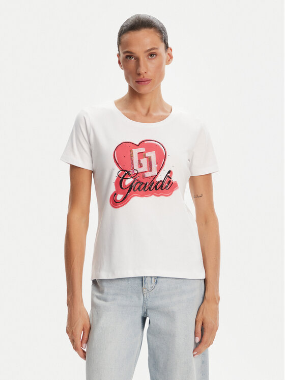 Gaudi Gaudi Majica 511BD64037 Bela Regular Fit