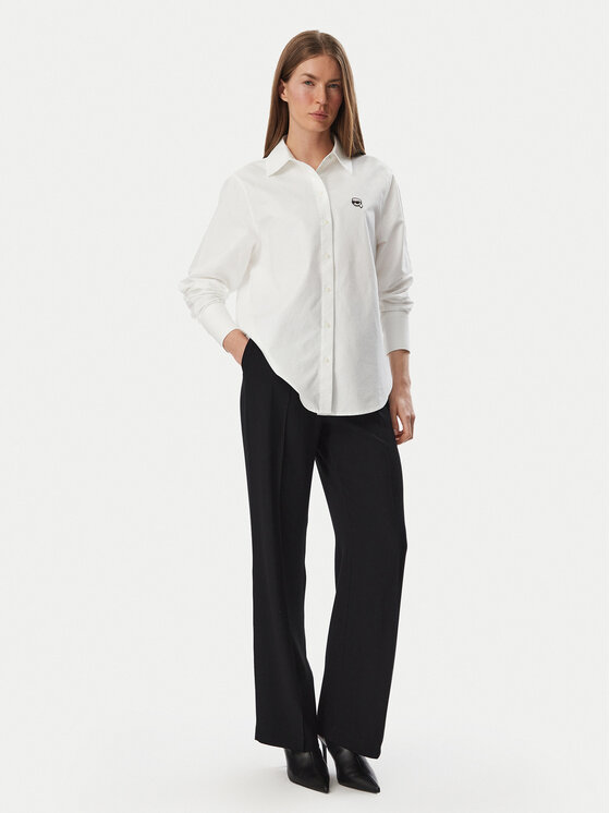 KARL LAGERFELD KARL LAGERFELD Сорочка B3W11030 Білий Regular Fit