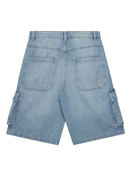 United Colors Of Benetton United Colors Of Benetton Pantaloni scurți de blugi 4KEHC9041 Albastru Regular Fit