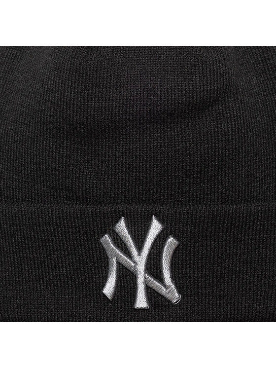 New Era New Era Berretto Metallic Beanie New York Yankees Hat Nero