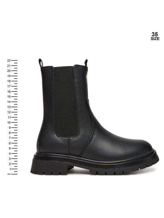 Tommy Hilfiger Tommy Hilfiger Bokacsizma T3A5-34016-1355999 D Fekete
