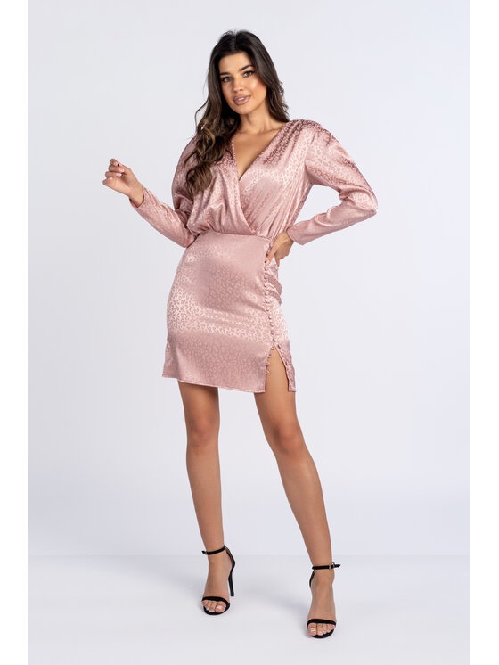 Salme Salme Elegantné šaty Drea Ružová Regular Fit