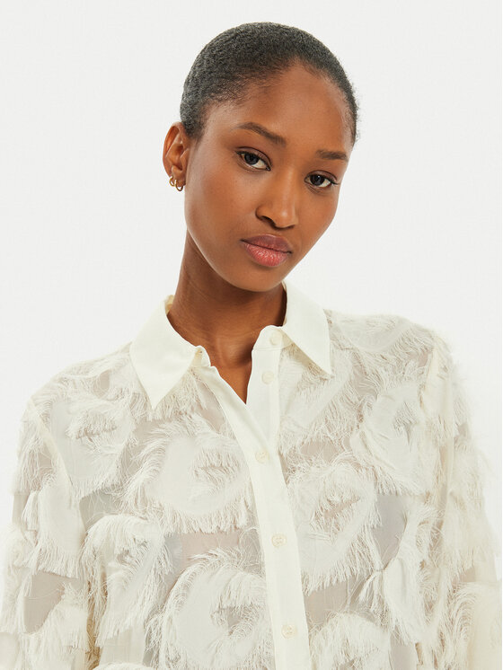 Marella Marella Camicia Douglas 2423116022 Écru Regular Fit