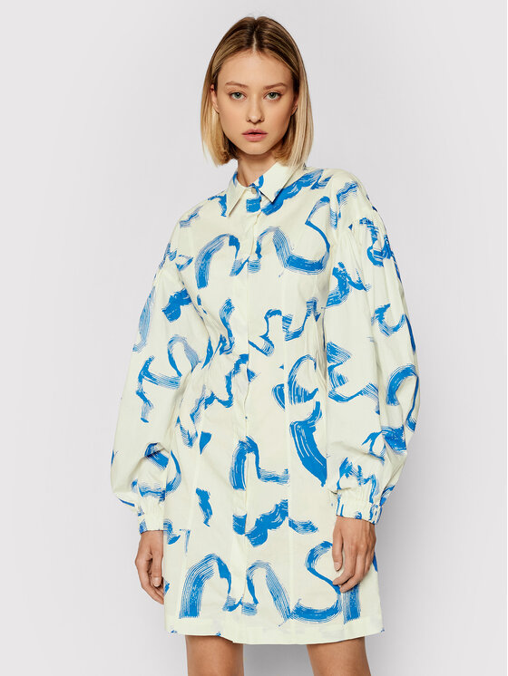 Remain Remain Haljina košulja Gemma RM549 Bež Regular Fit