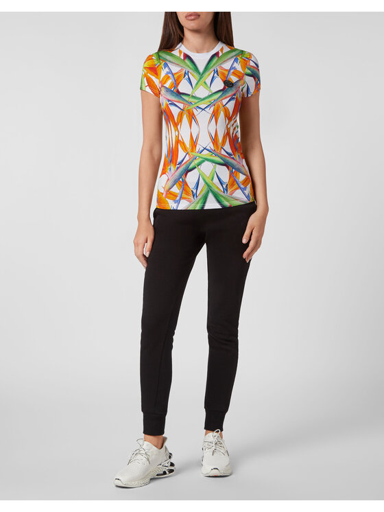 Plein Sport Plein Sport T-Shirt 2225 Biały Regular Fit
