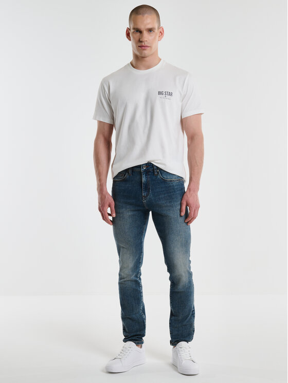 BIG STAR BIG STAR Jeansy ERVAD Granatowy Skinny Fit