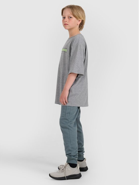 4F 4F T-shirt 4FJRAW25TTSHM3166-25M Grigio Oversize