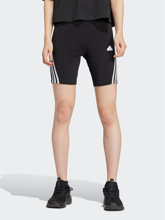 adidas Cyklistické šortky Future Icons 3-Stripes IP1569 Čierna Slim Fit