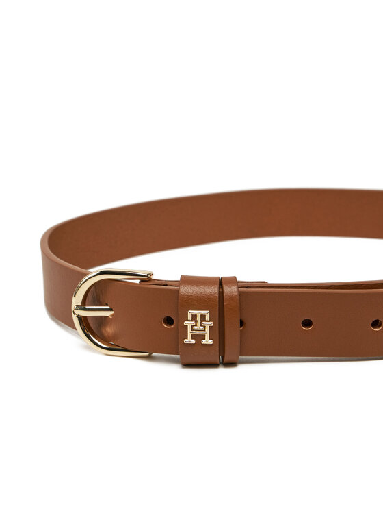 Tommy Hilfiger Tommy Hilfiger Dámský pásek Essential Effortless 2.5 AW0AW16836 Hnědá