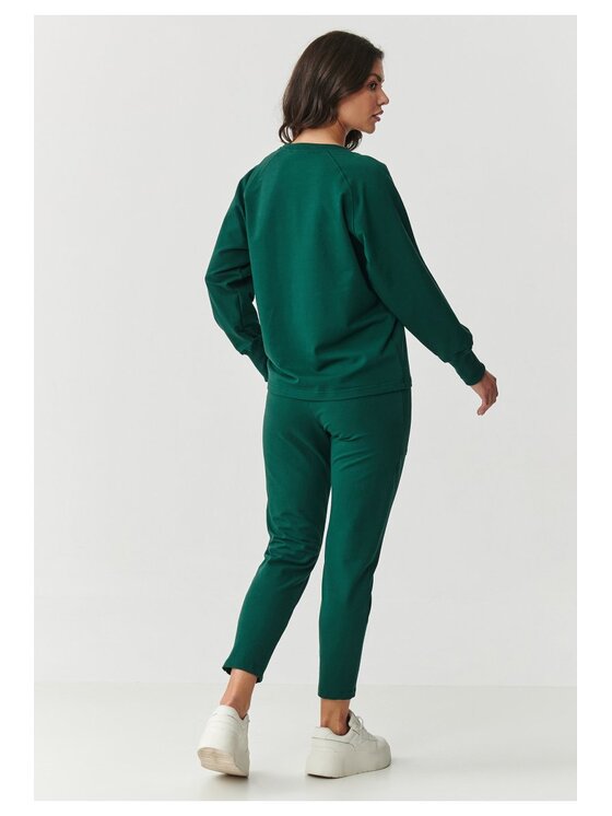 Makadamia Makadamia Dres M888 Zielony Relaxed Fit