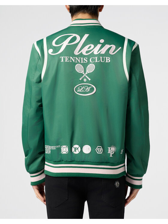 PHILIPP PLEIN PHILIPP PLEIN Kurtka bomber 30642 Zielony Regular Fit