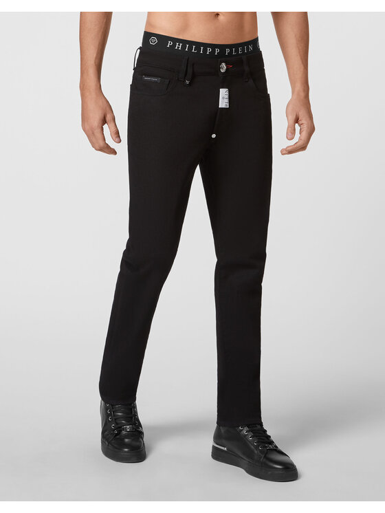 PHILIPP PLEIN PHILIPP PLEIN Jeansy 1553 Czarny Straight Fit