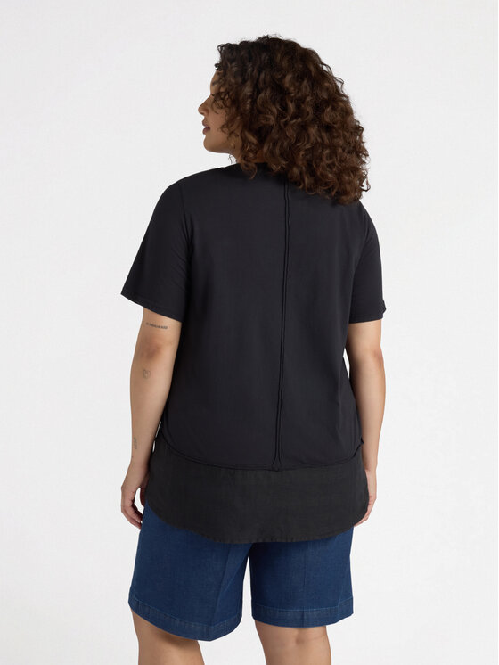 Fiorella Rubino Fiorella Rubino T-Shirt G029L008340N033 Czarny Regular Fit